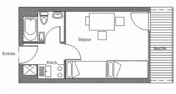  Menuires  Residence Aravis 