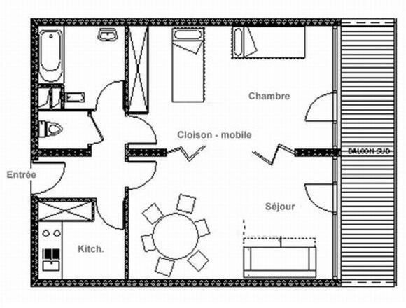  Menuires  Residence Burons 