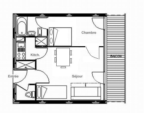  Menuires Residence Oisans 